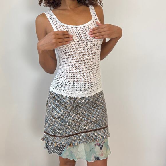 Vintage Euro crochet tank top (S) - Picture 4 of 7